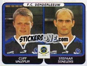 Sticker Cliff Valeplijn / Stefaan Staelens - Football Belgium 2001-2002 n. 407 - Panini