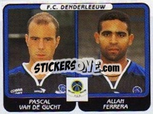 Sticker Pascal van de Gucht / Allan Ferrera - Football Belgium 2001-2002 n. 410 - Panini