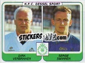 Cromo Dirk Verbraken / Serge Swinnen - Football Belgium 2001-2002 n. 412 - Panini
