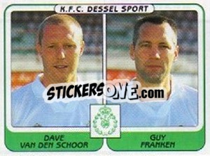 Cromo Dave van den Schoor / Guy Franken - Football Belgium 2001-2002 n. 416 - Panini