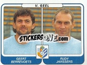 Figurina Geert Berrevoerts / Rudy Janssens - Football Belgium 2001-2002 n. 421 - Panini