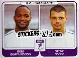 Sticker Rigo Buayi-Kidoda / Steve Barbe - Football Belgium 2001-2002 n. 427 - Panini