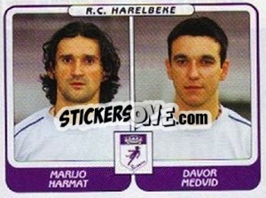 Figurina Marijo Harmat / Davor Medvid - Football Belgium 2001-2002 n. 428 - Panini