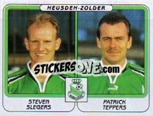 Sticker Steven Slegers / Patrick Teppers - Football Belgium 2001-2002 n. 434 - Panini