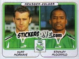 Sticker Kurt Morhaye / Stanley McDonald - Football Belgium 2001-2002 n. 435 - Panini