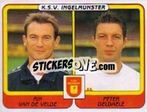 Sticker Rim van de Velde / Peter deldaele - Football Belgium 2001-2002 n. 436 - Panini