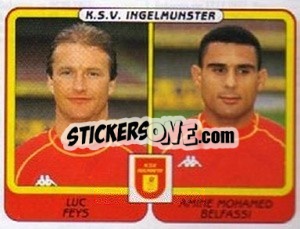 Cromo Luc Feys / Amime Mohamed Belfassi - Football Belgium 2001-2002 n. 441 - Panini