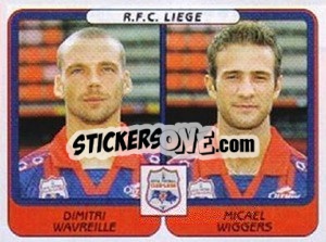 Cromo Dimitri Wavreille / Micael Wiggers - Football Belgium 2001-2002 n. 443 - Panini