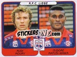 Cromo Rudi Moury / Isidore Matusi-Wawa - Football Belgium 2001-2002 n. 444 - Panini