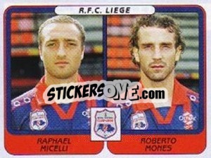 Cromo Raphael Micelli / Roberto Mones - Football Belgium 2001-2002 n. 446 - Panini