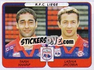 Cromo Tarik Kharif / Lashia Jacobia - Football Belgium 2001-2002 n. 447 - Panini