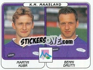 Cromo Martin Kubr / Benni Drutti - Football Belgium 2001-2002 n. 449 - Panini
