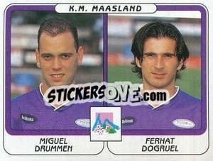 Cromo Miguel Drummen / Ferhat Dogruel - Football Belgium 2001-2002 n. 453 - Panini