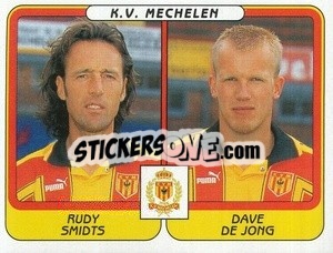 Sticker Rudy Smidts / Dave de Jong - Football Belgium 2001-2002 n. 456 - Panini