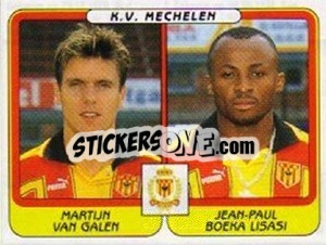 Sticker Martijn van Galen / Jean-Paul Boeka Lisasi - Football Belgium 2001-2002 n. 458 - Panini