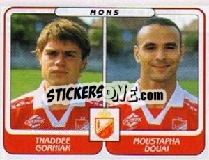 Sticker Thaddee Gorniak / Moustapha Douai - Football Belgium 2001-2002 n. 461 - Panini