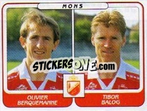 Sticker Oliver Berquemanne / Tibor Balog - Football Belgium 2001-2002 n. 464 - Panini