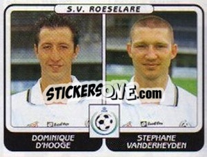 Cromo Dominique D'Hooge / Stephane Vanderheyden - Football Belgium 2001-2002 n. 468 - Panini