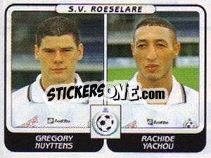 Cromo Gregory Nuyttens / Rachide Yachou - Football Belgium 2001-2002 n. 470 - Panini