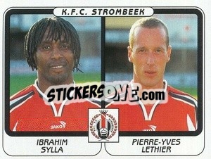 Cromo Ibrahim Sylla / Pierre-Yves Lethier - Football Belgium 2001-2002 n. 479 - Panini