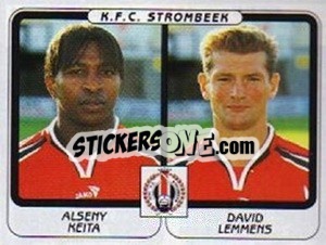 Cromo Alseny Keita / David Lemmens - Football Belgium 2001-2002 n. 480 - Panini