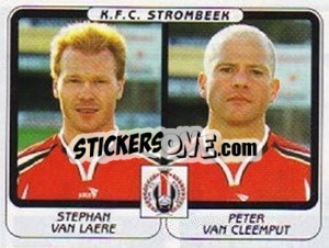 Cromo Stephan van Laere / Peter van Cleemput - Football Belgium 2001-2002 n. 482 - Panini