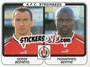 Cromo Serge Beerens / Mohammed Barthe - Football Belgium 2001-2002 n. 483 - Panini