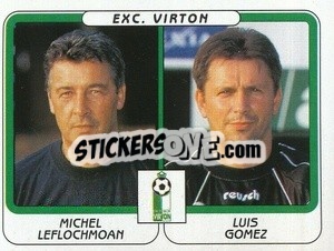 Sticker Michel Leflochmoan / Luis Gomez - Football Belgium 2001-2002 - Panini