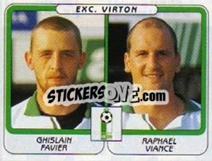 Sticker Ghislain Favier / Raphael Viance - Football Belgium 2001-2002 n. 491 - Panini