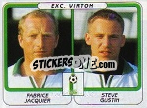 Sticker Fabrice Jacquier / Steve Gustin - Football Belgium 2001-2002 n. 492 - Panini
