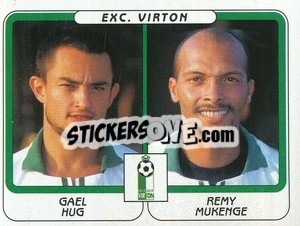 Sticker Gael Hug / Remy Mukenge - Football Belgium 2001-2002 n. 494 - Panini
