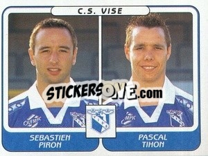Sticker sebastien Piron / Pascal Tihon - Football Belgium 2001-2002 n. 498 - Panini