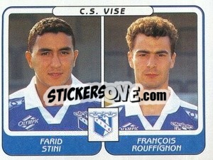 Sticker Farid Stien / Francois Rouffignon - Football Belgium 2001-2002 n. 499 - Panini