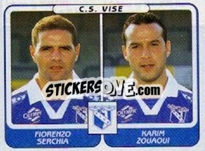 Figurina Fiorenzo Serchia / Karim Zouaoui - Football Belgium 2001-2002 n. 500 - Panini