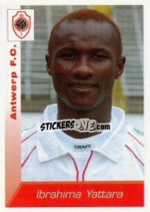 Sticker Ibrahima Yattara - Football Belgium 2002-2003 n. 36 - Panini