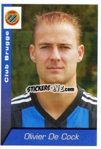 Sticker Olivier de Cock - Football Belgium 2002-2003 - Panini