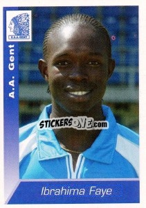 Figurina Ibrahima Faye - Football Belgium 2002-2003 - Panini