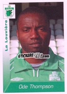 Figurina Ode Thompson - Football Belgium 2002-2003 n. 170 - Panini