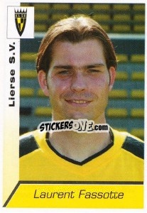 Sticker Laurent Fassotte - Football Belgium 2002-2003 - Panini
