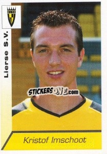 Sticker Kristof Imschoot - Football Belgium 2002-2003 n. 183 - Panini