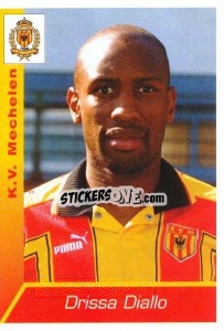 Figurina Drissa Diallo - Football Belgium 2002-2003 - Panini