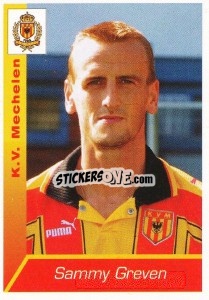 Sticker Sammy Greven - Football Belgium 2002-2003 - Panini