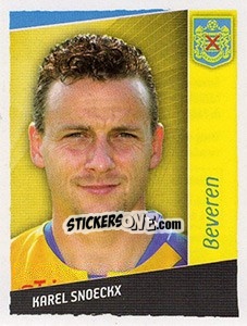 Sticker Karel Snoeckx - Football Belgium 2006-2007 - Panini
