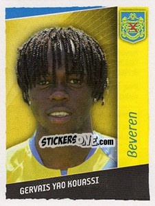 Sticker Gervais Yao Kouassi - Football Belgium 2006-2007 n. 40 - Panini