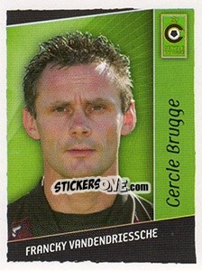 Cromo Francky Vandenriessche - Football Belgium 2006-2007 - Panini