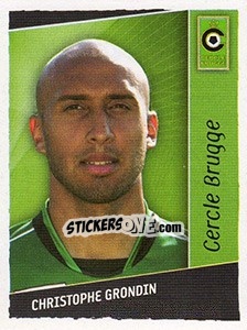 Sticker Christophe Grondin - Football Belgium 2006-2007 - Panini