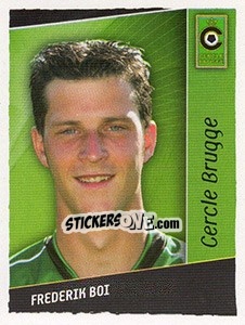 Sticker Frederik Boi - Football Belgium 2006-2007 n. 56 - Panini