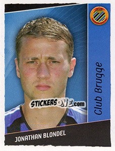 Sticker Jonathan Blondel - Football Belgium 2006-2007 - Panini