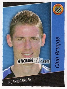 Sticker Koen Daerden - Football Belgium 2006-2007 - Panini