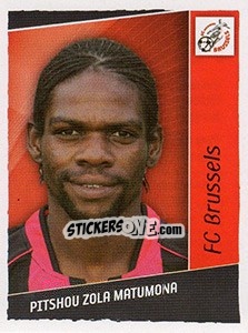 Figurina Pitshou Zola Matumona - Football Belgium 2006-2007 - Panini